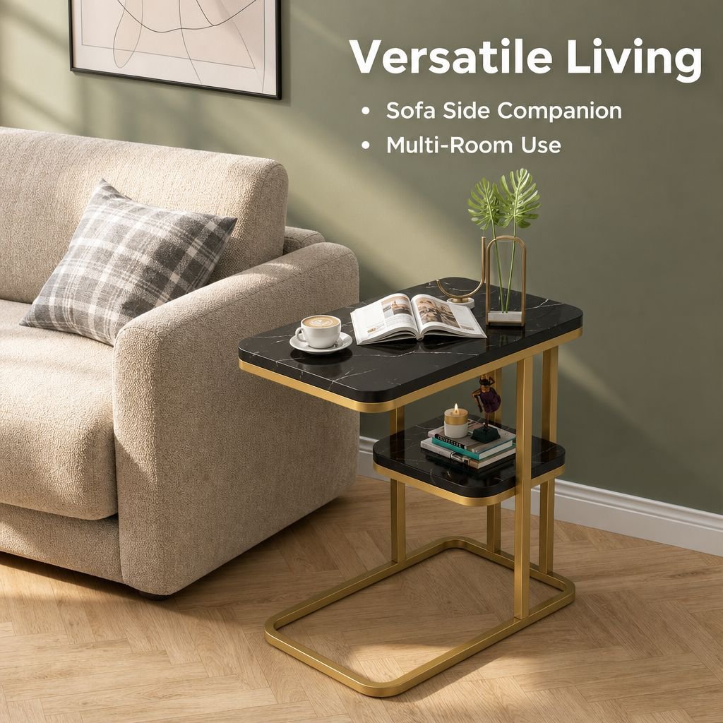 Modern Simple Portable Small Square Table Sofa Side Coffee Tea Table