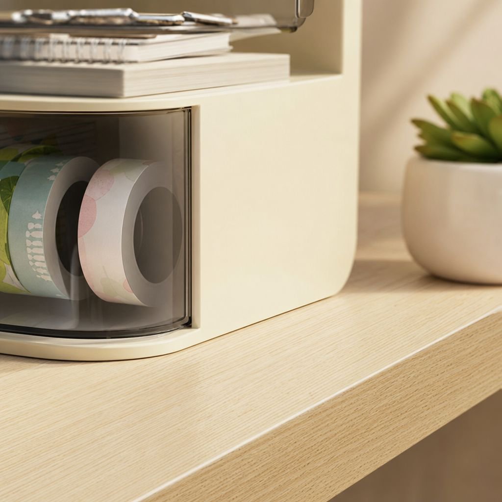 Escritorio moderno para dormitorio con almacenamiento