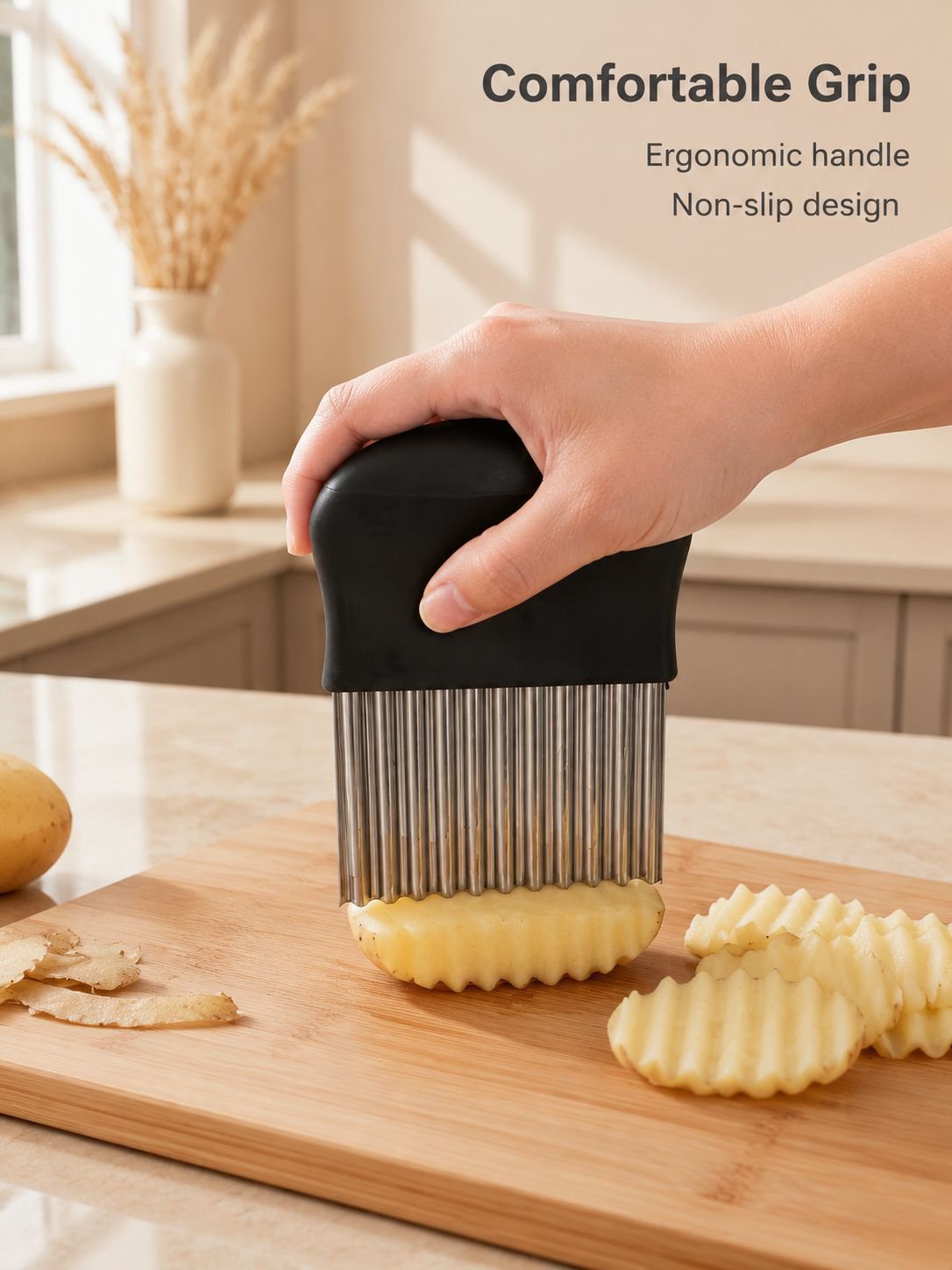 Stainless Steel Wavy Potato Cutter