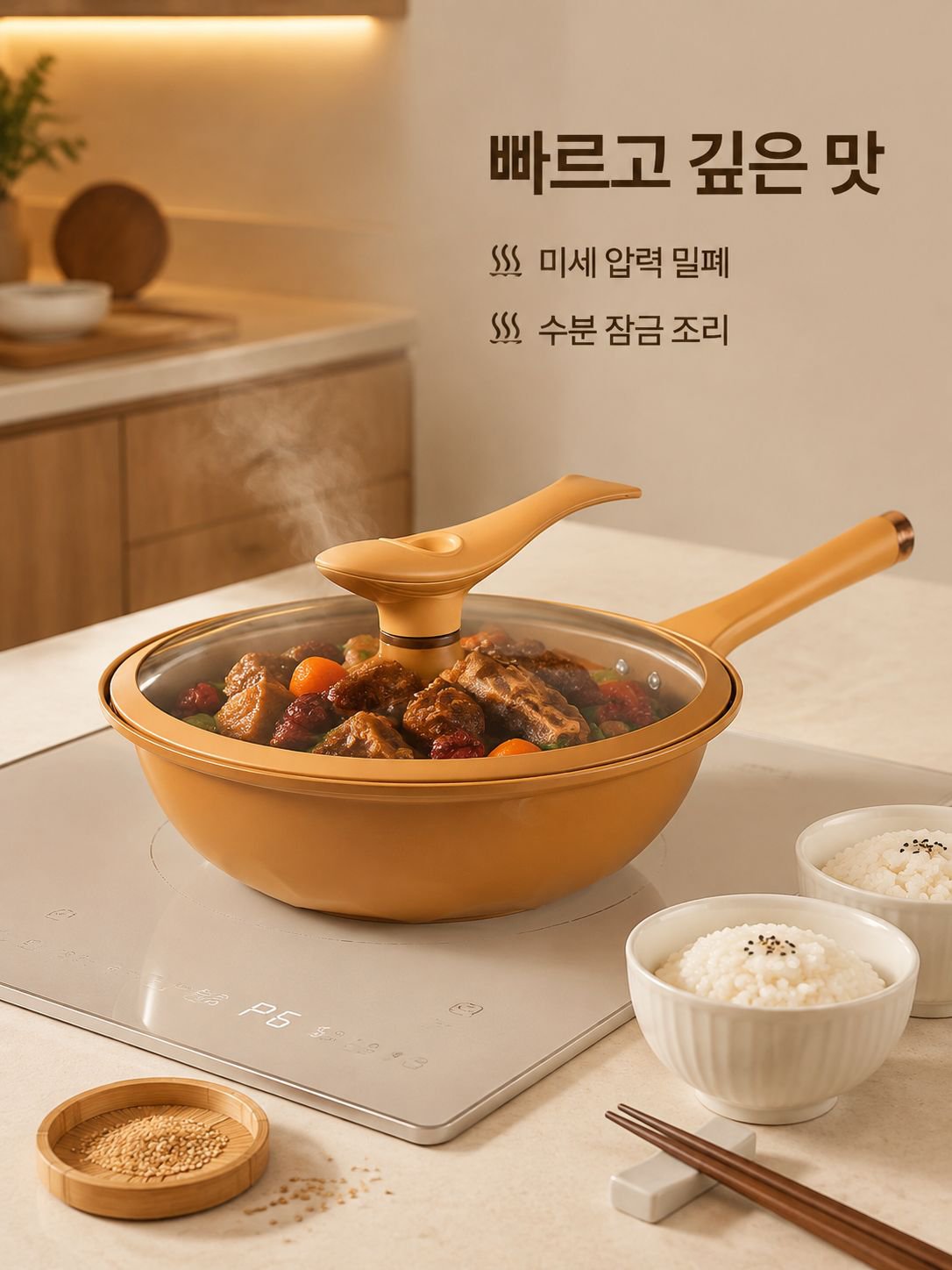 마이크로프레셔 노스틱 프라이팬