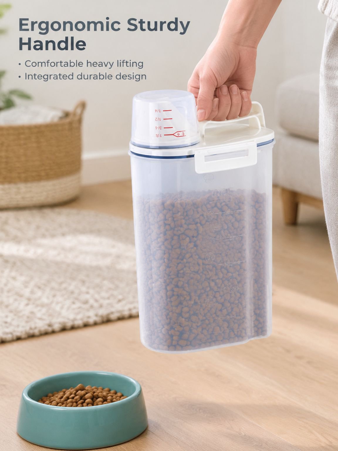 Pantry storage solution for rice, beans, cereal, and other dry foods