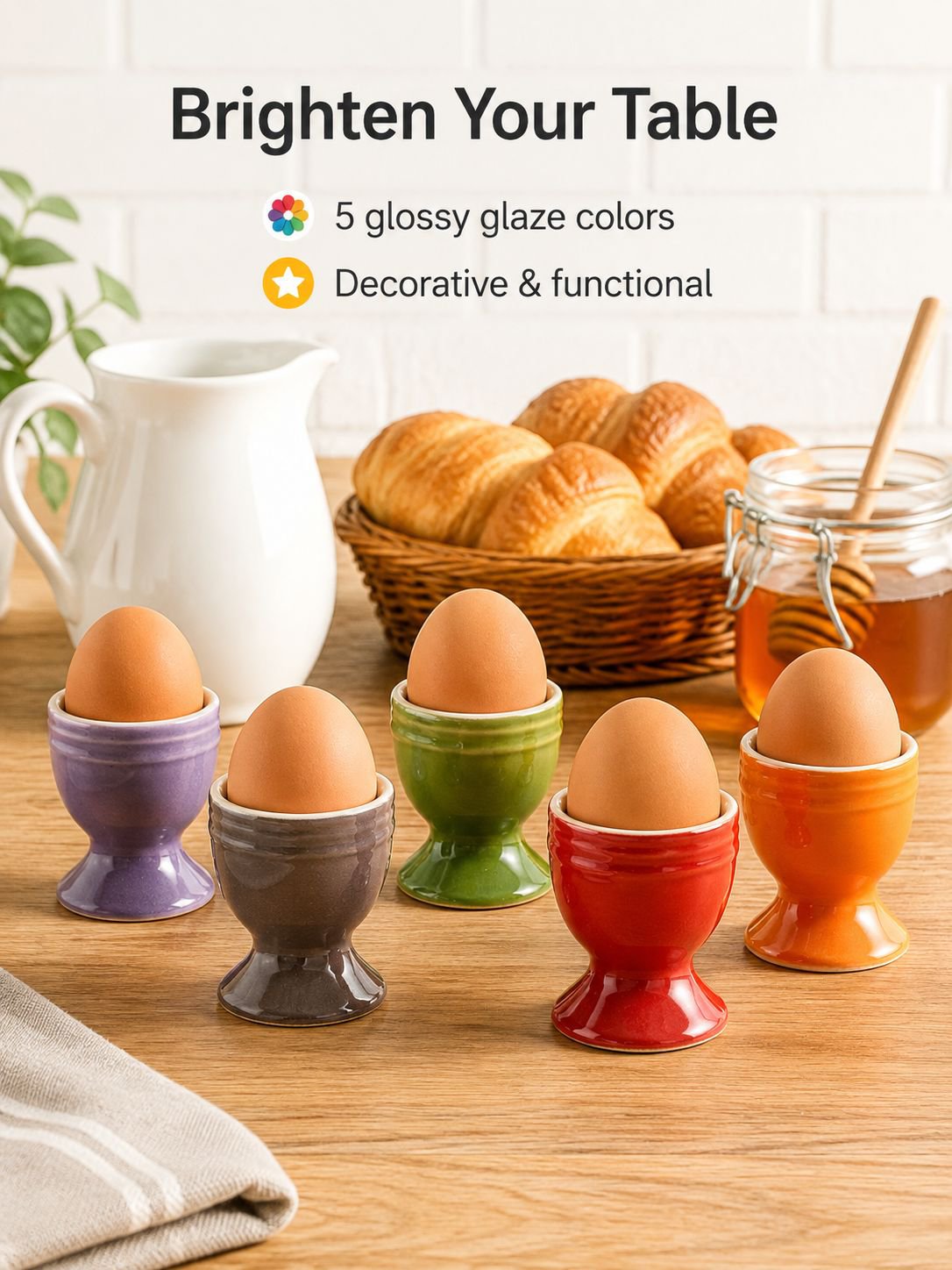 Round Egg Tray with Stand