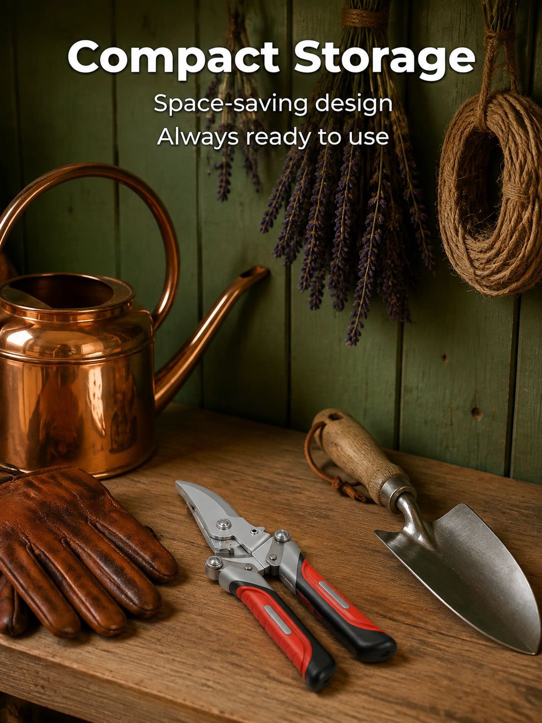 Sleek and modern pruning set for trees and shrubs