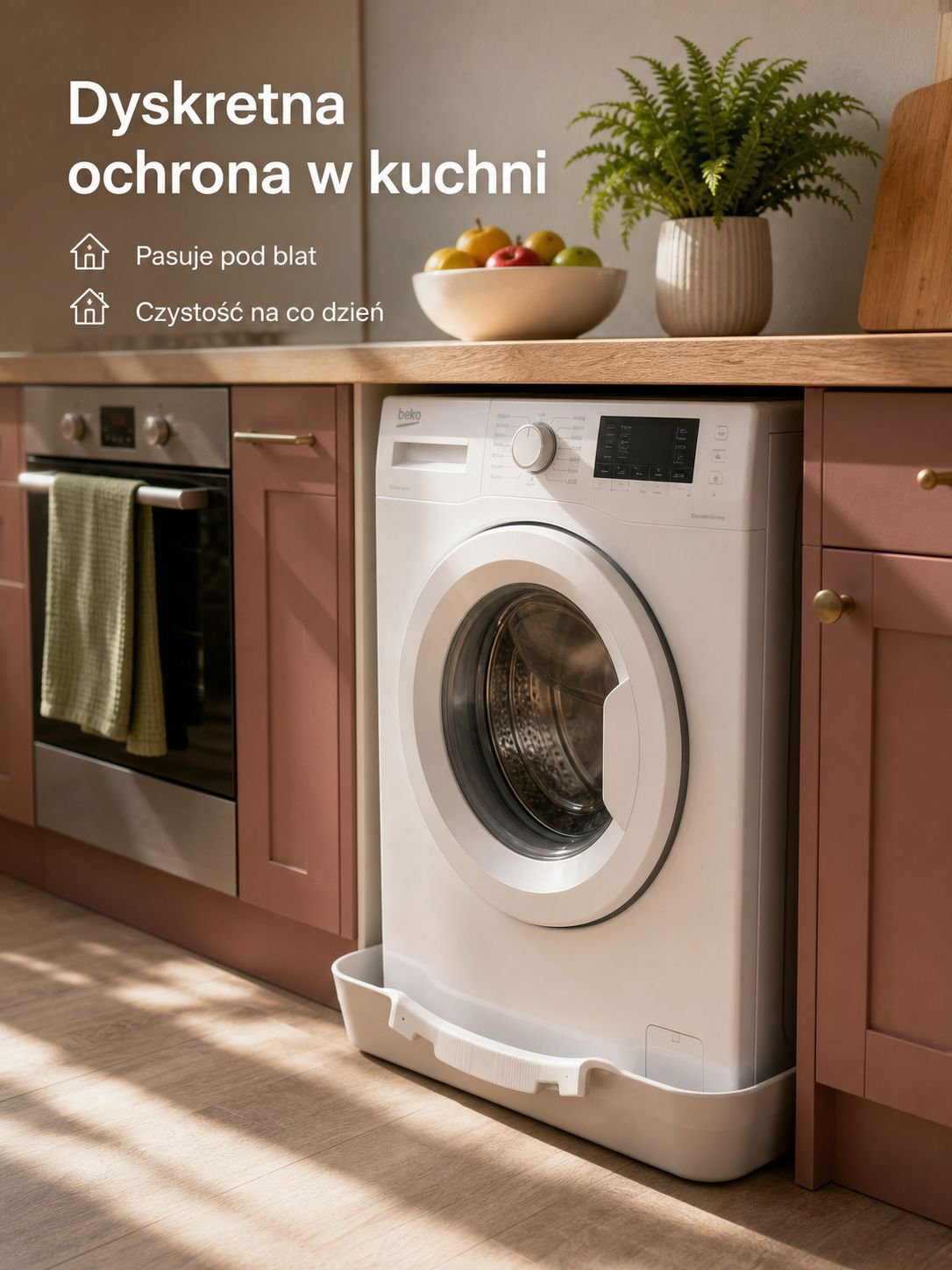 Praktyczna taca ochronna zapobiegająca zalaniu mieszkania