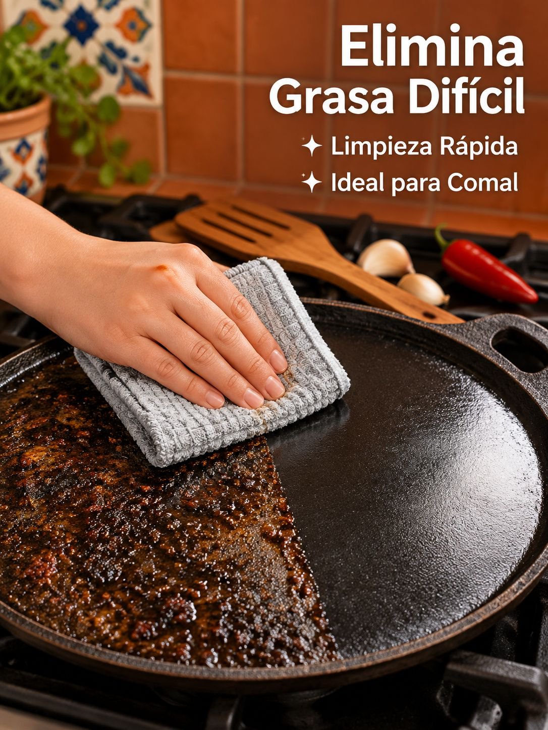 Paño de limpieza de cocina de microfibra grueso
