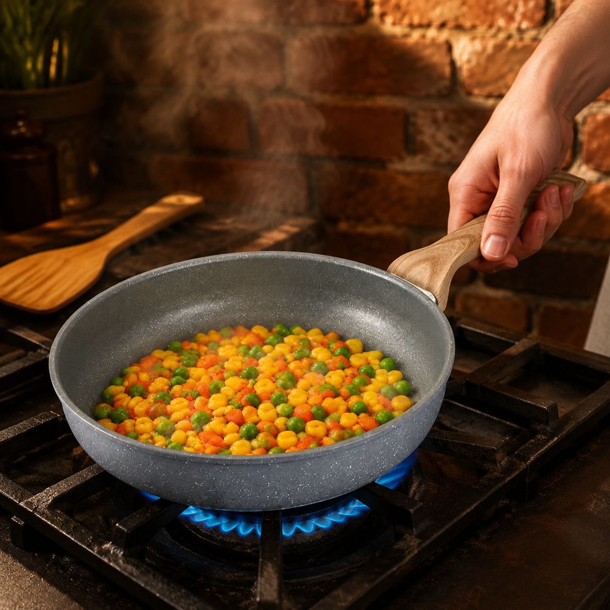 Surface antiadhésive de la poêle à steak sans fumée