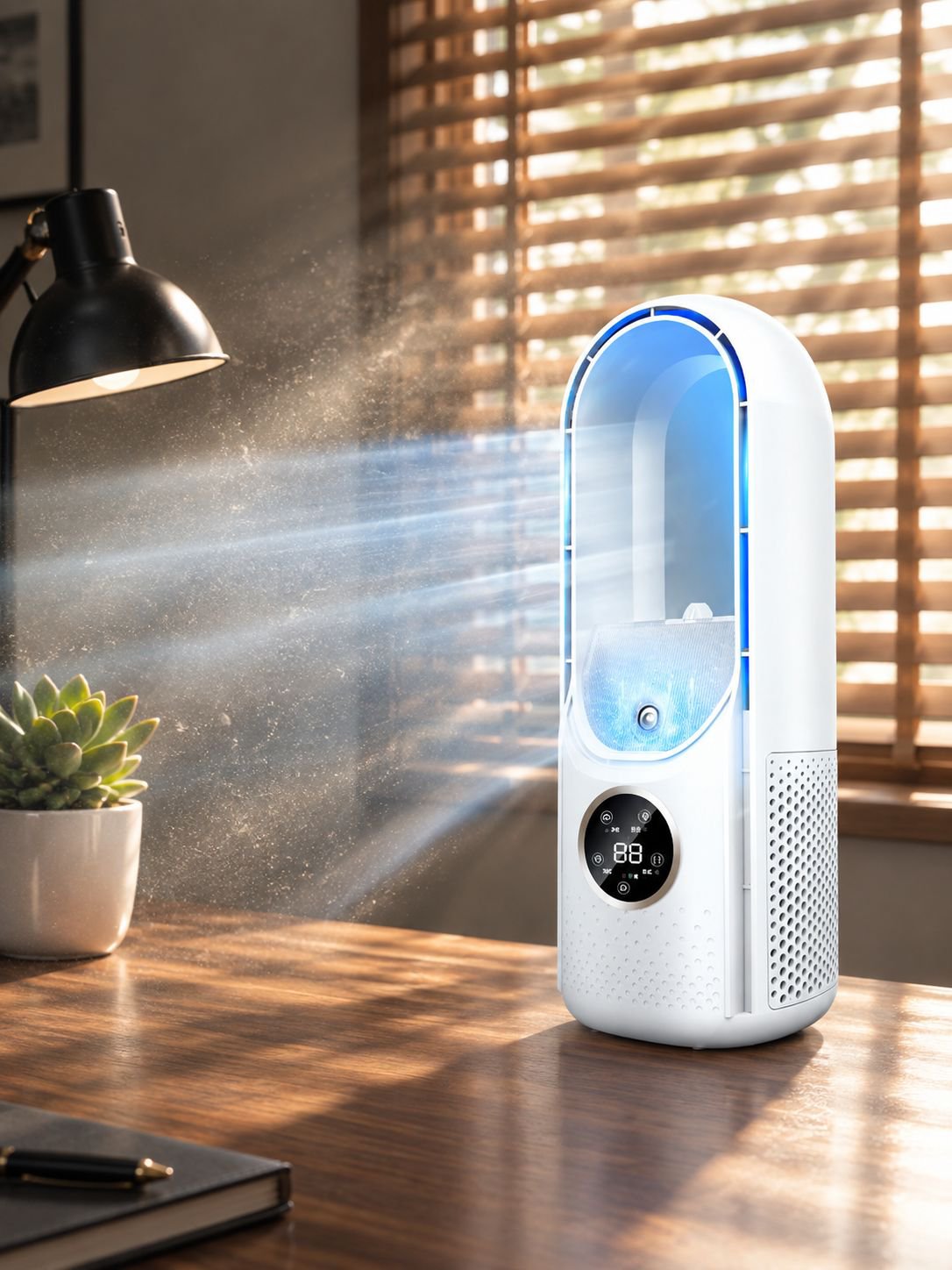 Innovativer blattloser Ventilator für Zuhause und Büro