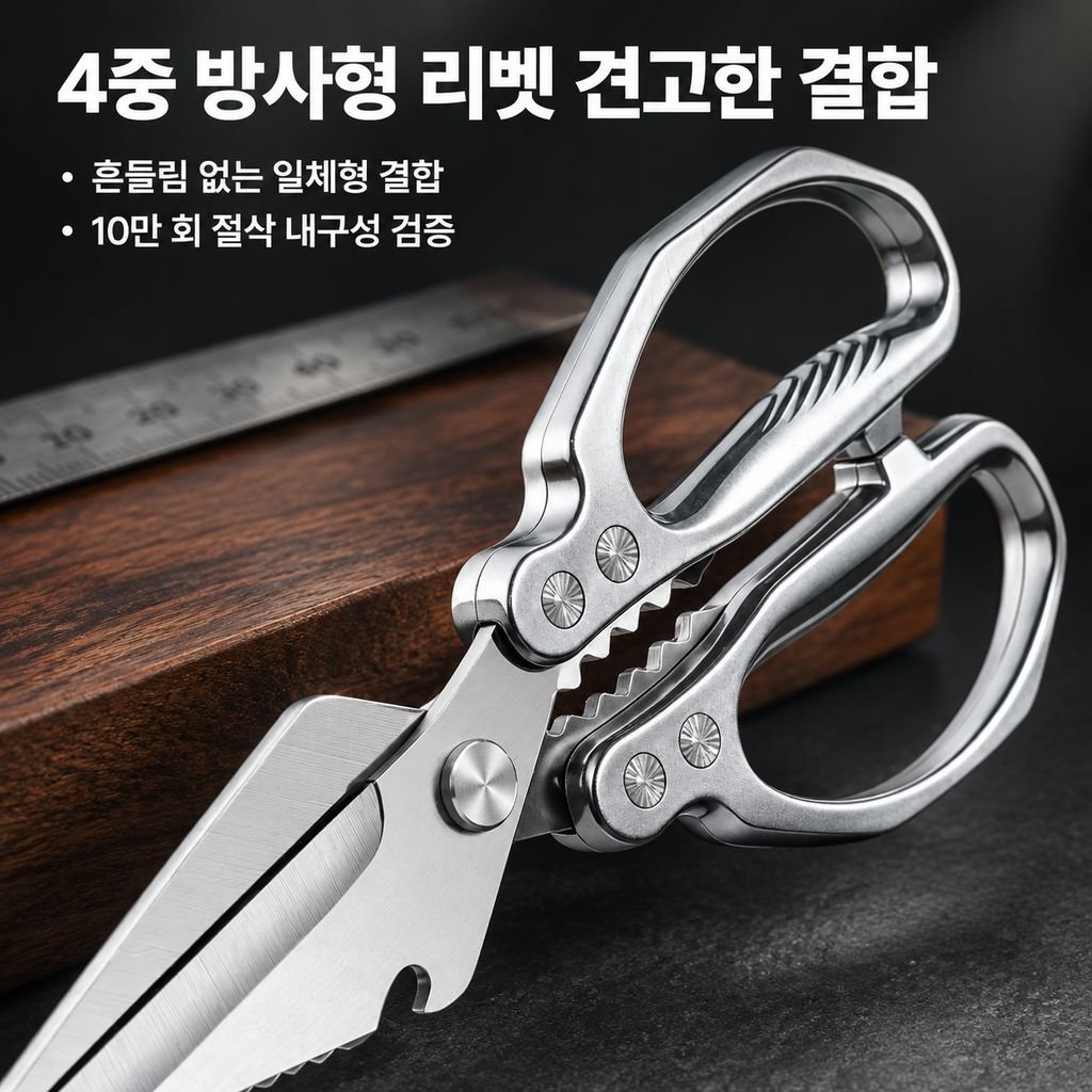 독일 스테인리스 주방가위 다목적 강력 닭뼈가위 음식 조리가위