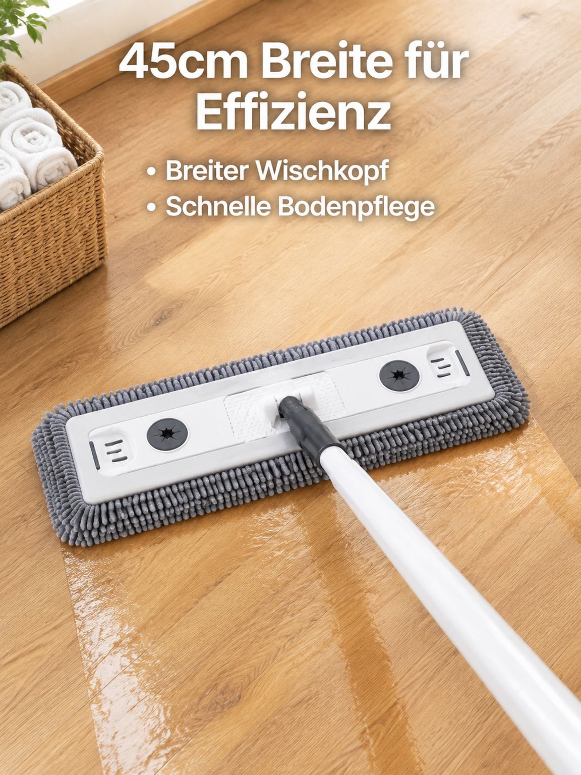 Haushaltswischer-Set mit automatischer Reinigung und freihändigem Auswringen