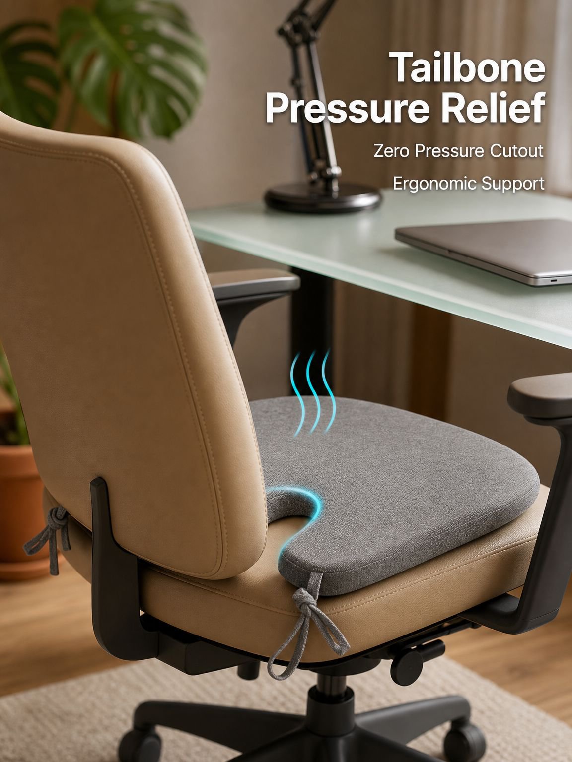 Ergonomic Horseshoe Seat Pad