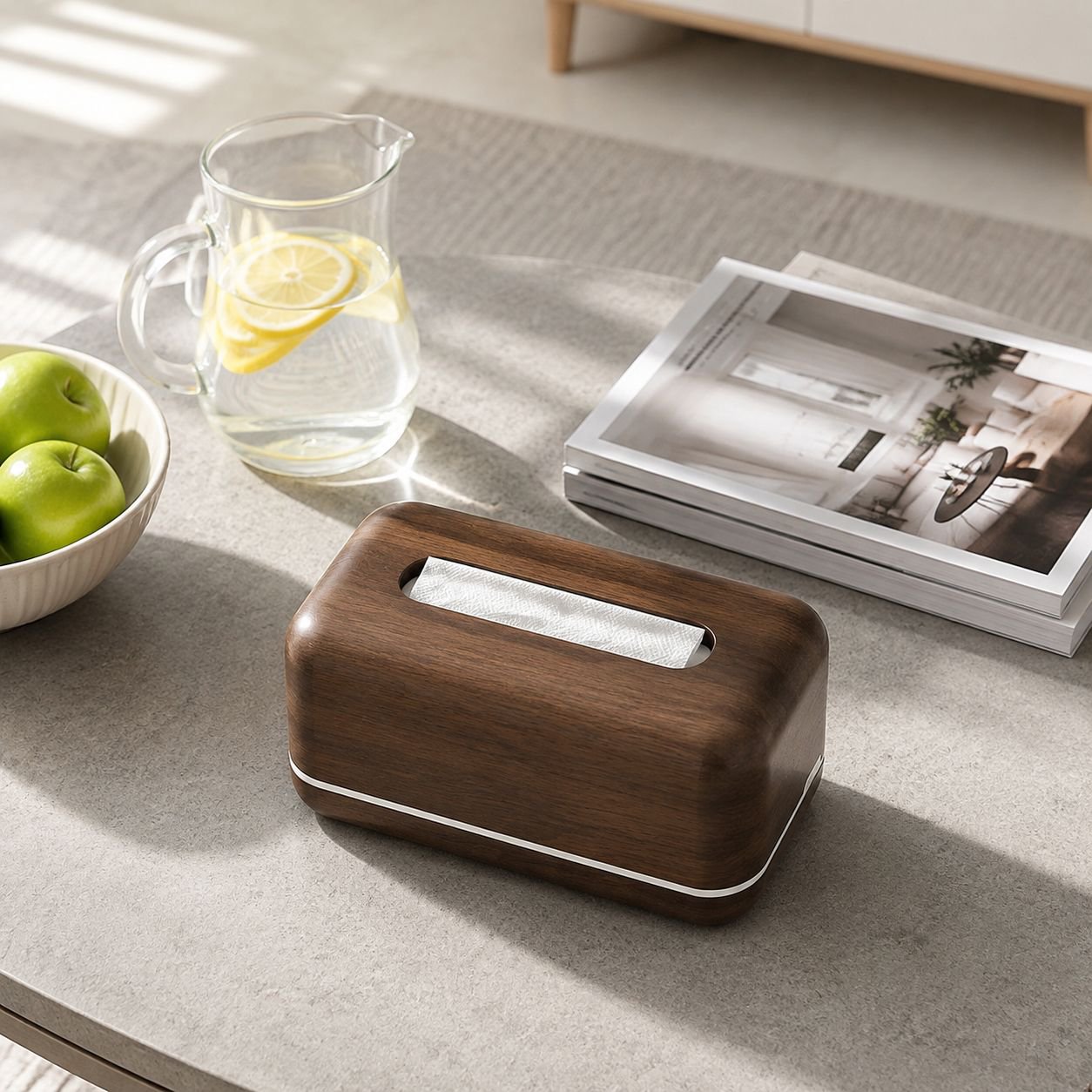 Dekorative Taschentuchbox als Wohnaccessoire