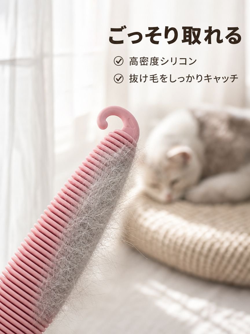 猫用マッサージコーム 抜け毛取りブラシ 猫用バスブラシ
