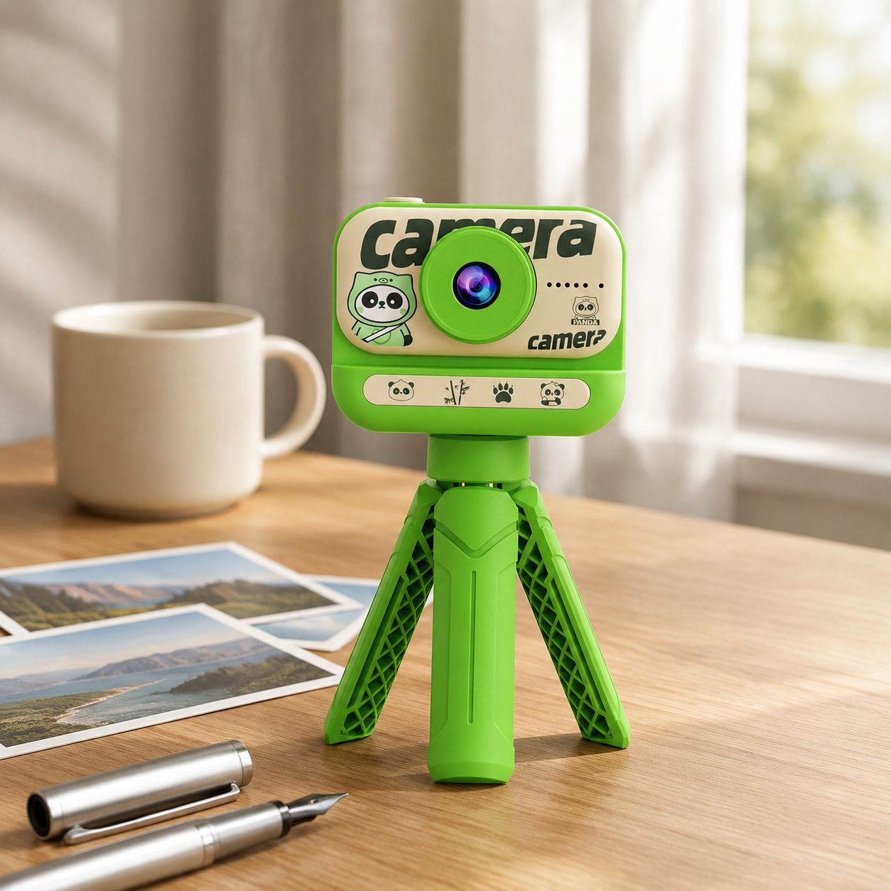 Tragbare HDMiniFotokamera mit Ständer tragbare LernspielzeugSpielkamera