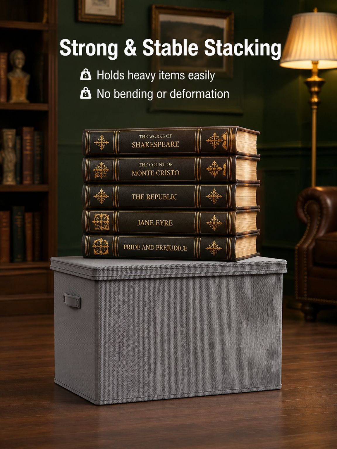 Stackable storage bins for maximizing closet space