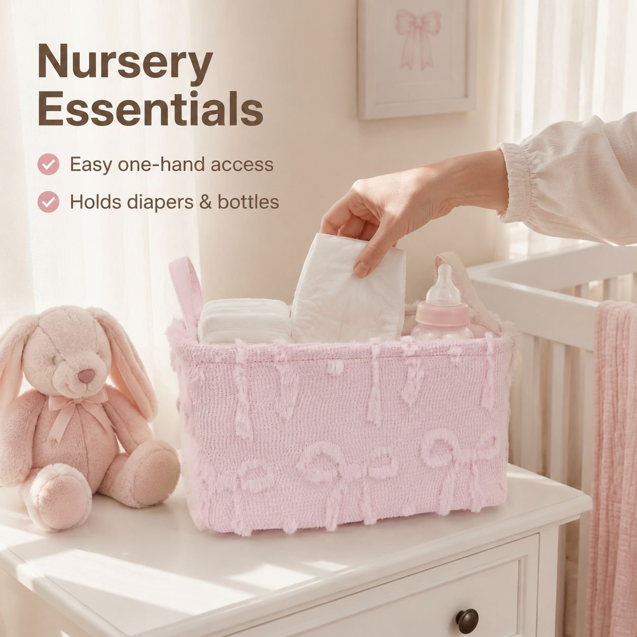 Soft Velvet Storage Basket