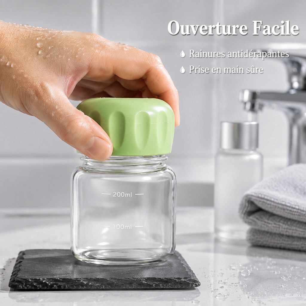 Tasse en verre borosilicate portable et shaker