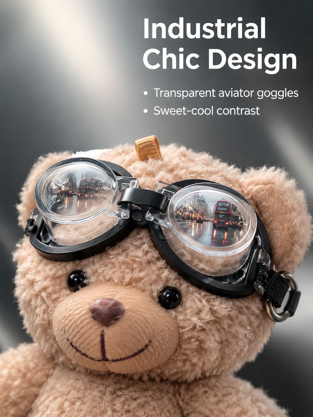 Close-up of cute bear gear shift cover