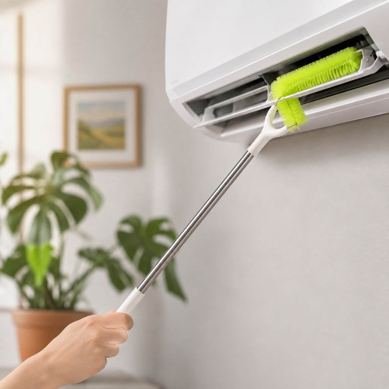 Ergonomic handle design for comfortable cleaning
