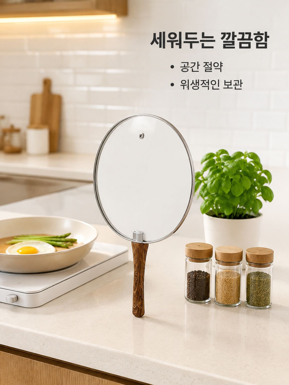 달라붙지 않는 유리 뚜껑
