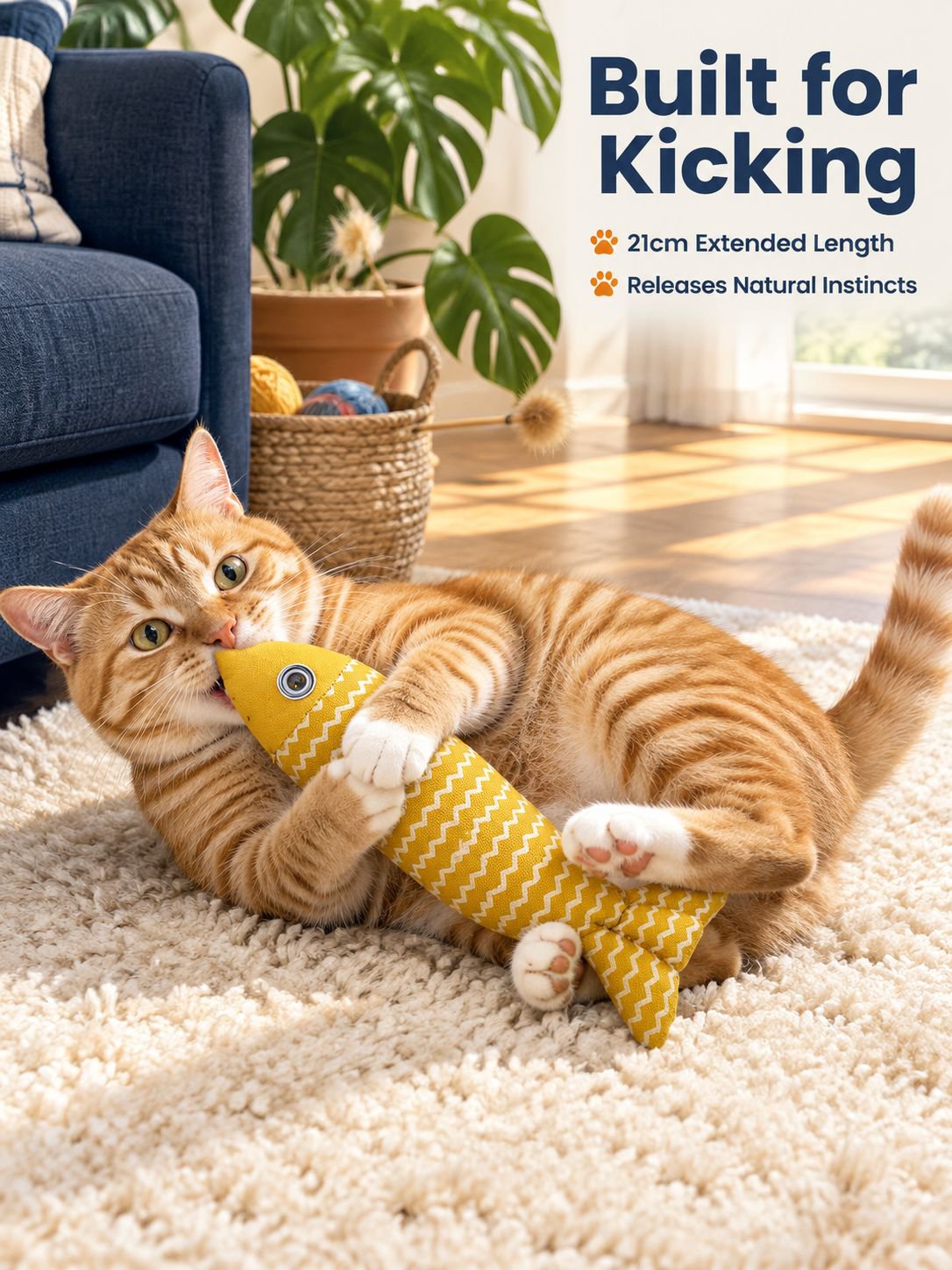 Linen Fish Cat Toy