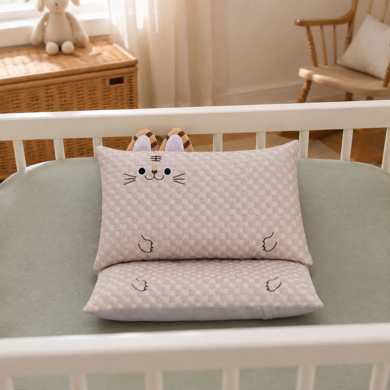 Comfortable baby pillow for cool naps