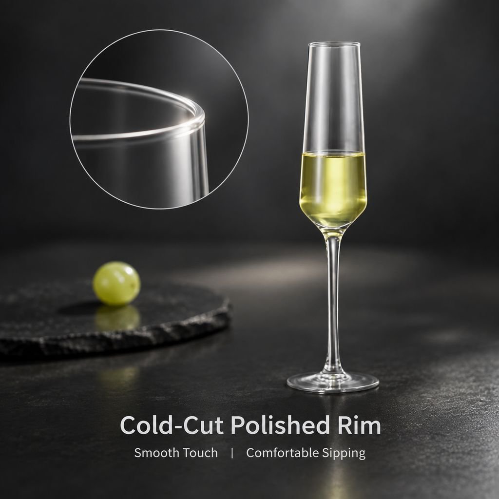 Crystal Glass Champagne Flute Goblet Home Cocktail Sparkling Wine Glass