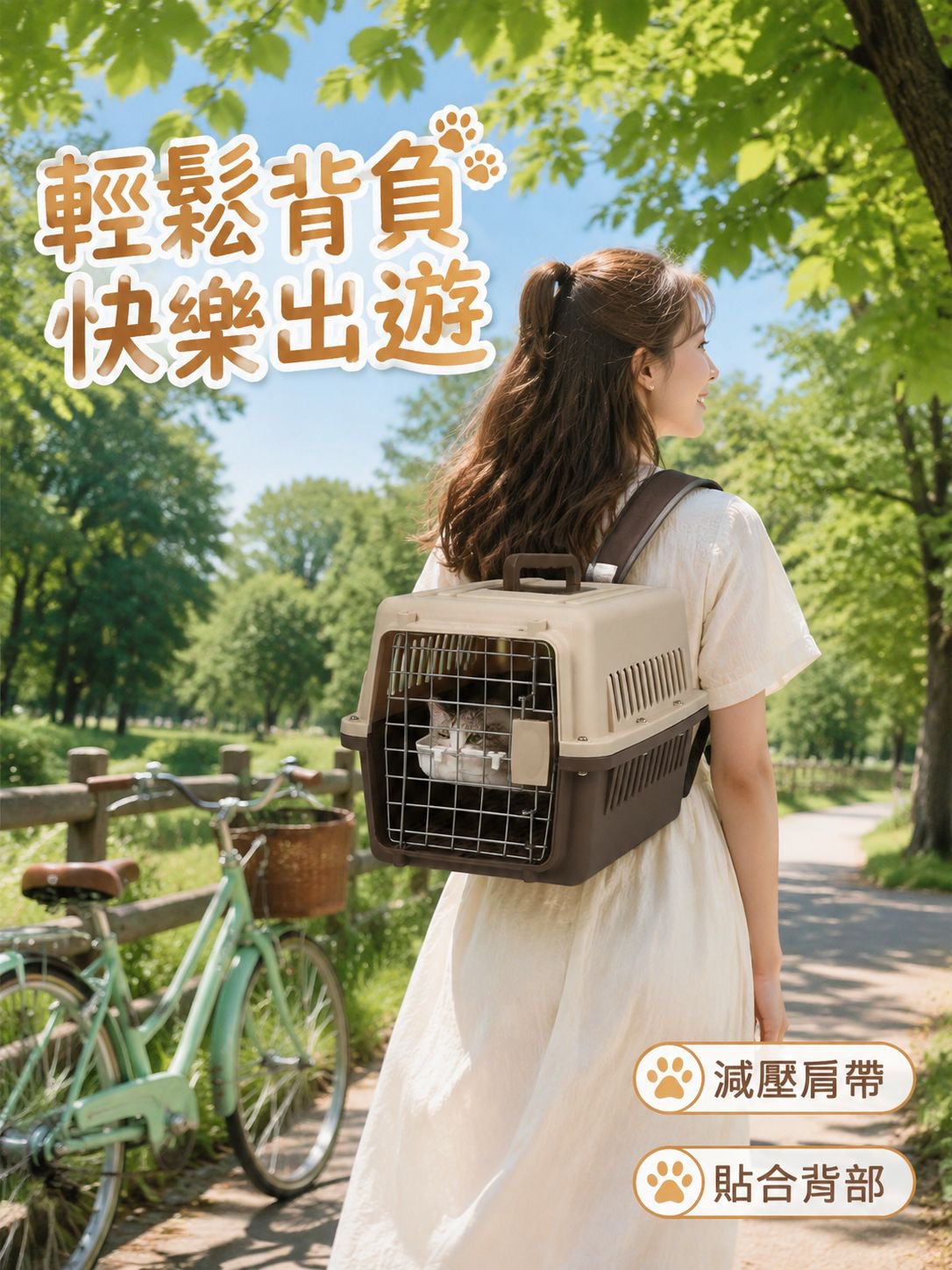 大容量貓狗運輸箱