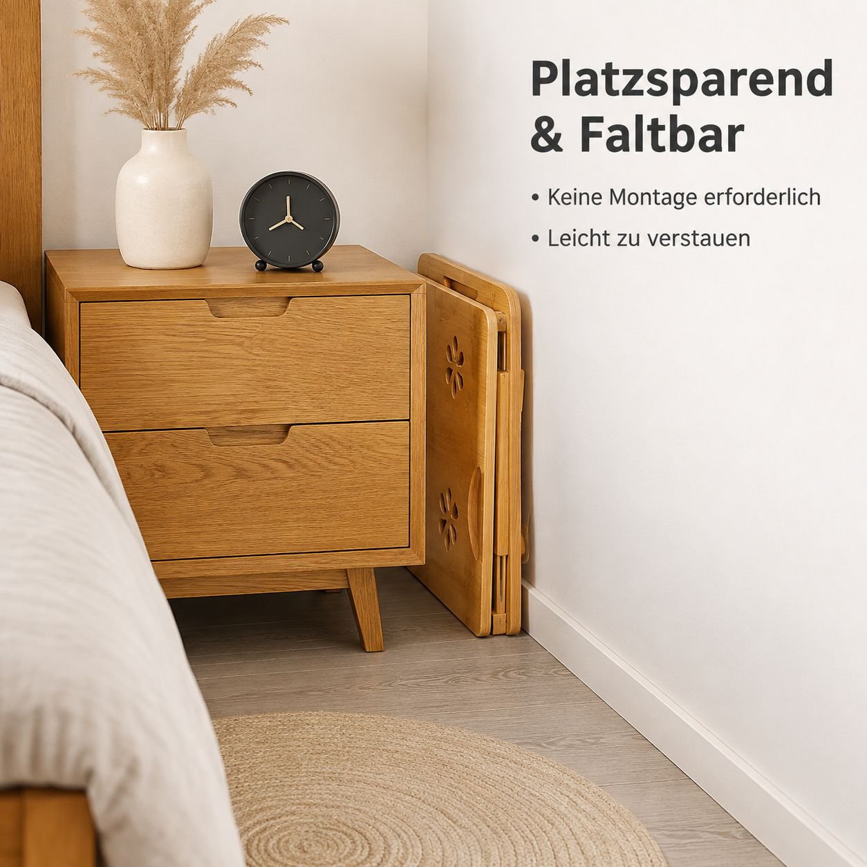 Klappbarer Computertisch/kleiner Schreibtisch fürs Bett