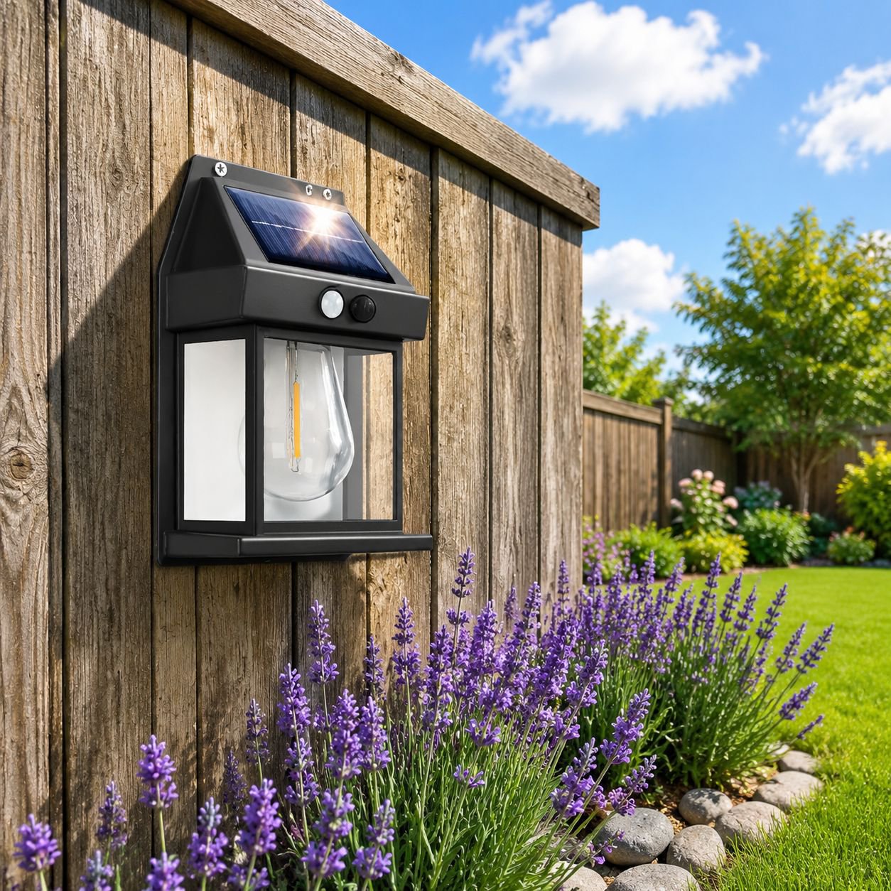 Outdoor Solar Waterproof Vintage Wall Light for Villa