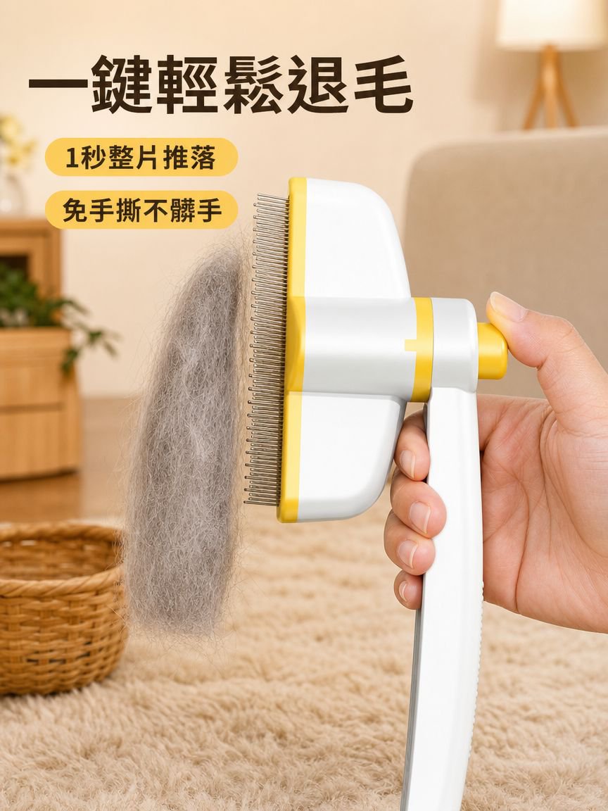開結寵物去浮毛梳子