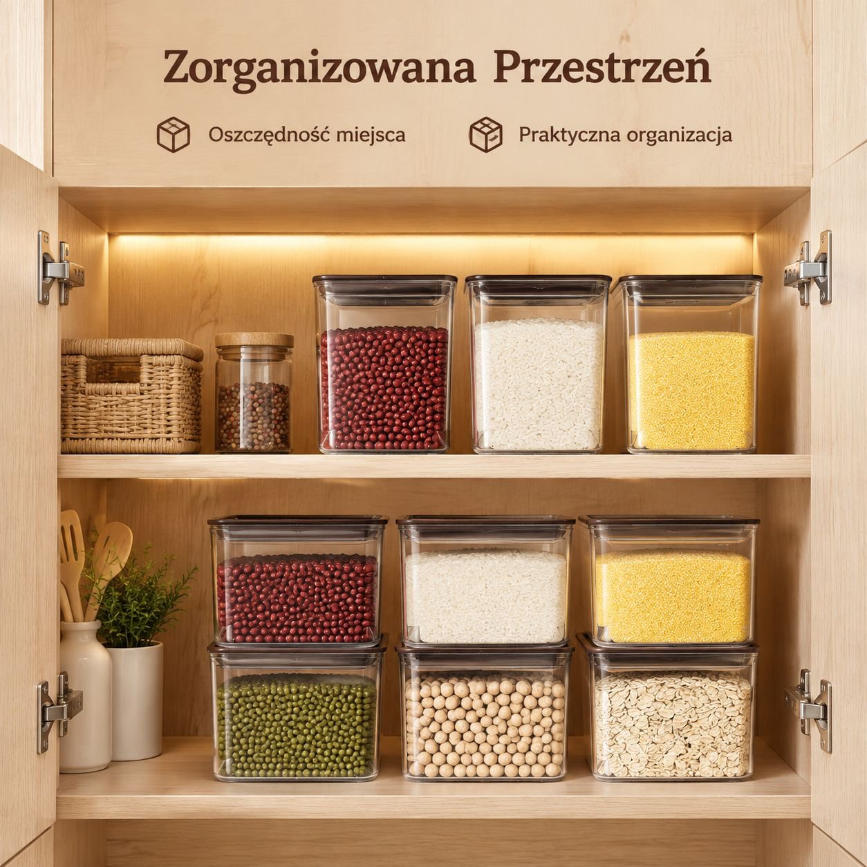 Wielofunkcyjny pojemnik hermetyczny na proszek owocowy i ziarna kawy