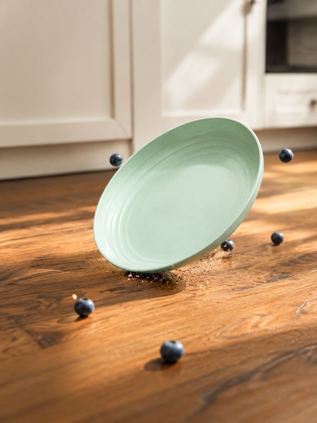 Reusable wheat straw plate for daily use