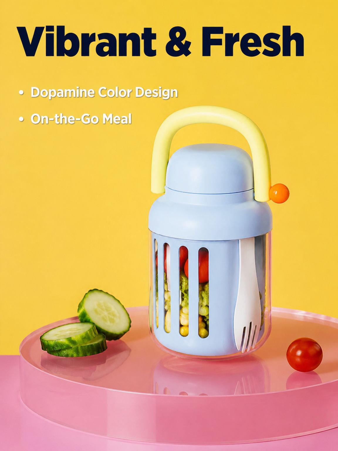 Salad cup portable takeaway