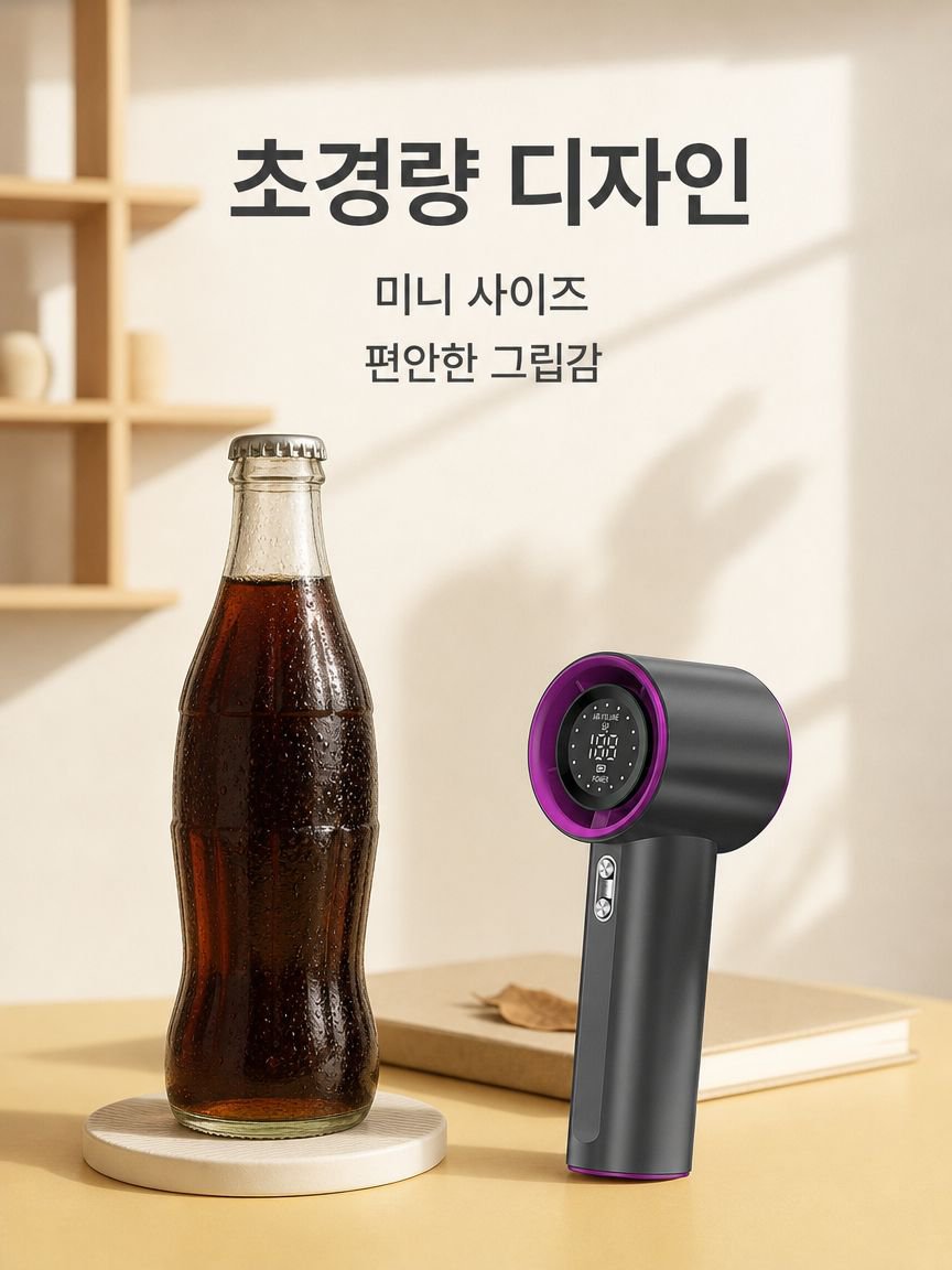 고속 휴대용 핸디 선풍기