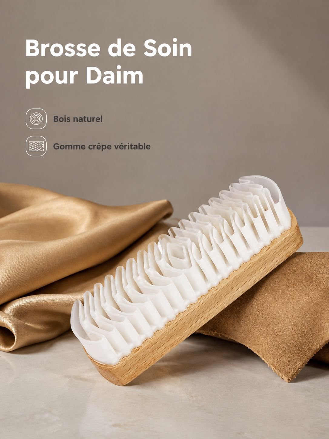 Brosse spéciale pour chaussures en daim