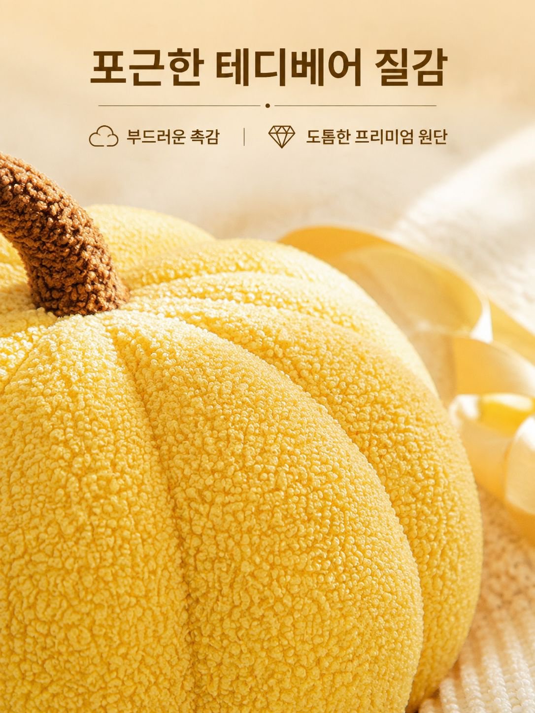 호박 쿠션 거실 소파 쿠션 귀여운 장식