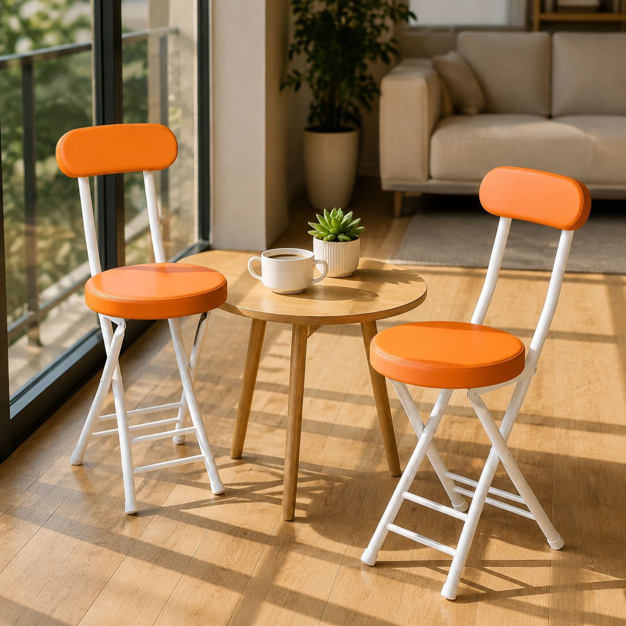 Modern design folding chair for multipurpose use