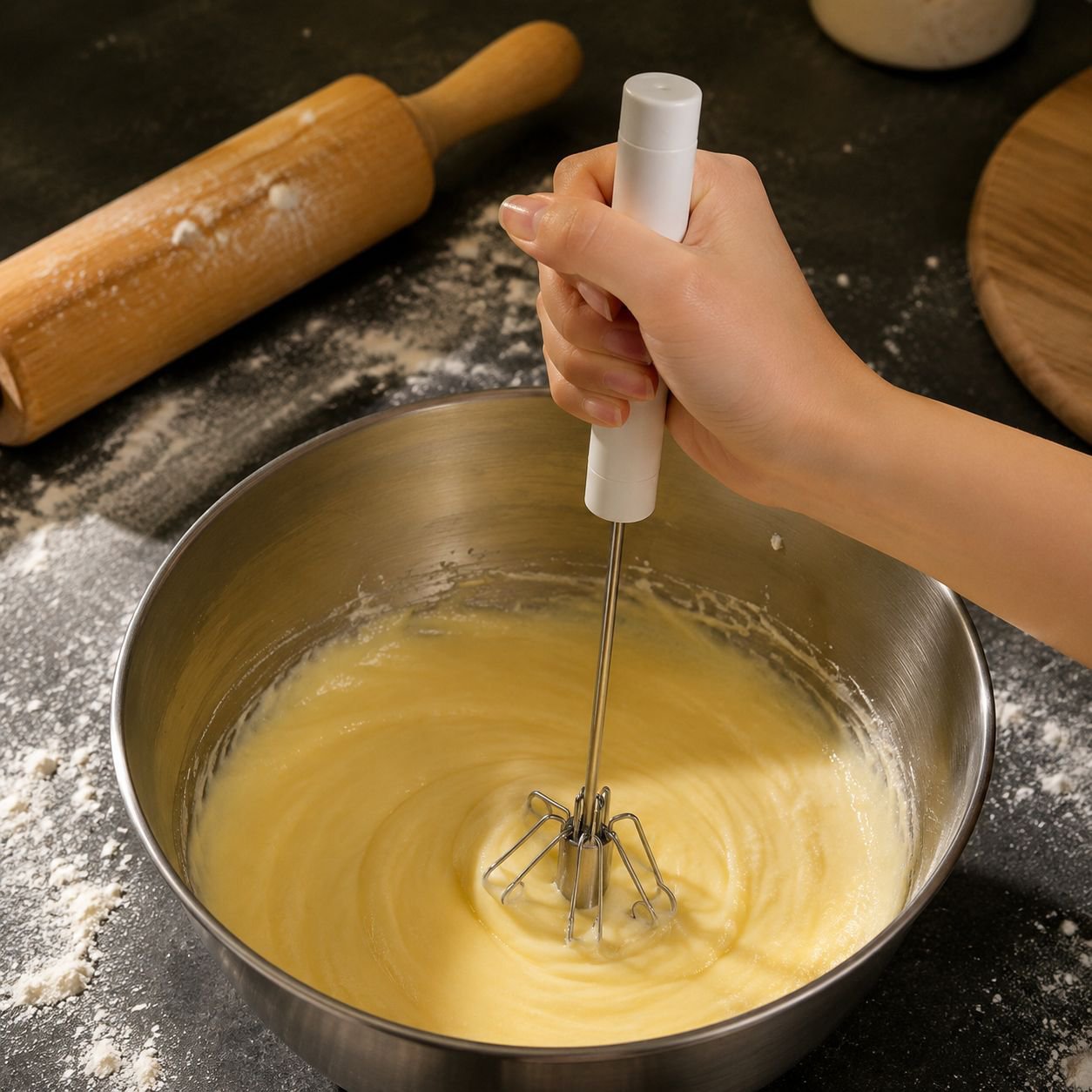 Stainless steel whisks of the durable egg beater