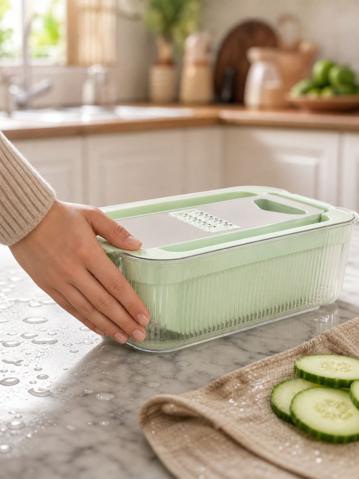 Mandoline avec lame en acier inoxydable pour légumes
