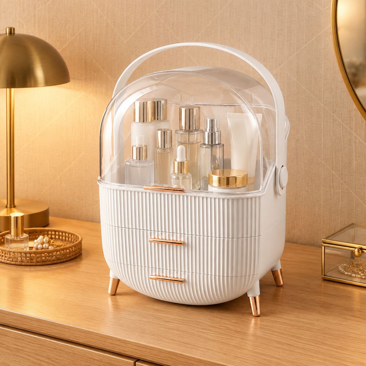 Multi-functional Large Capacity Cosmetic Storage Box