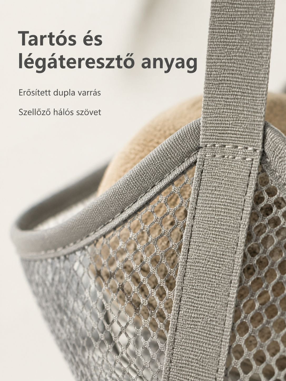 Többrétegű hálós labdatároló fali akasztó