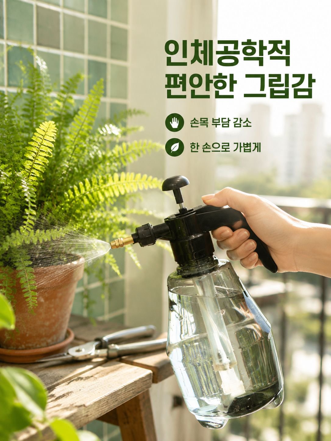 쉽게 물줄 수 있는 분무기