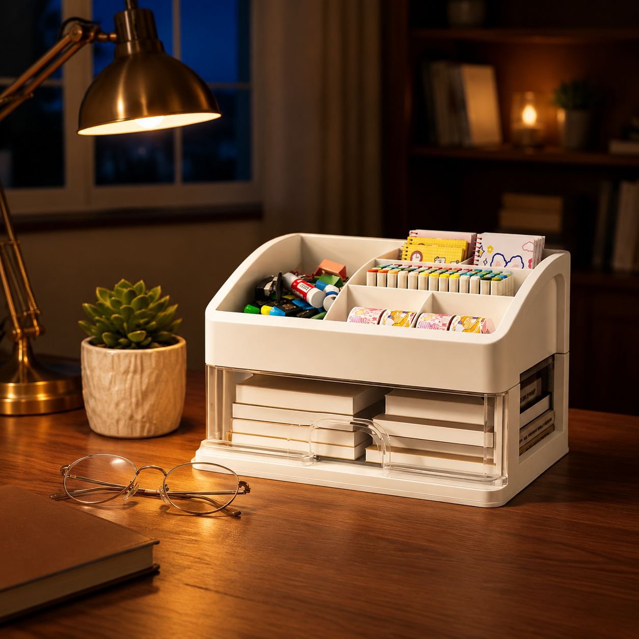 Caisson de rangement compact pour petit bureau