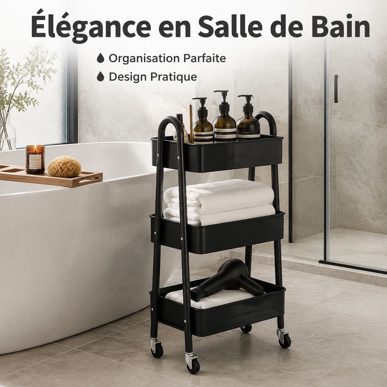 Etagères amovibles chambre à coucher rack de rangement cuisine salle de bain rack de rangement multi
