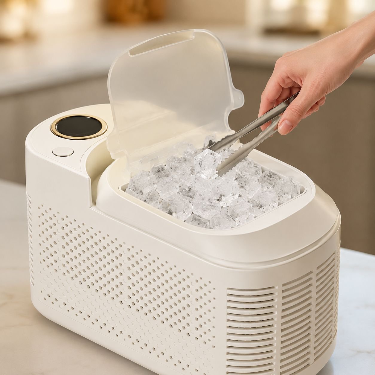 Small Portable Ice Maker for Dormitory, Office, Camping, Car Use