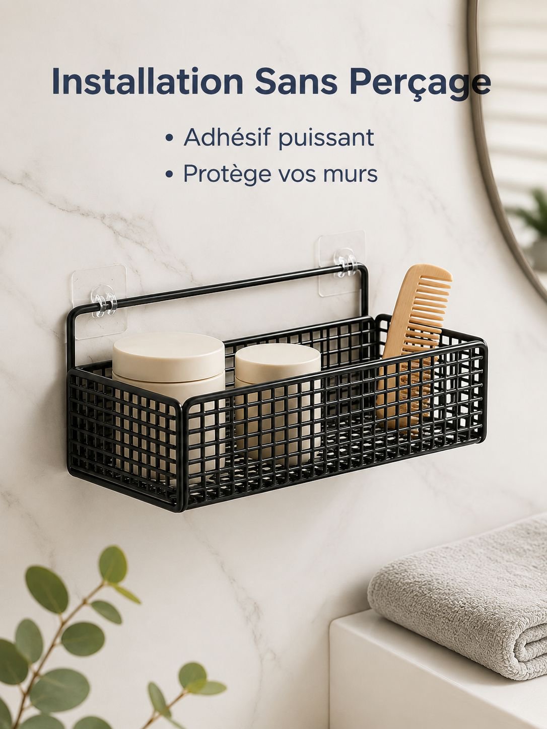 Étagère de salle de bain