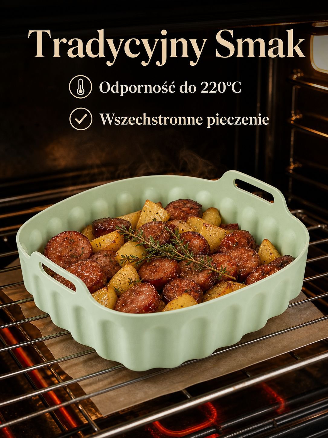 Silikonowa taca do pieczenia do frytkownicy powietrznej