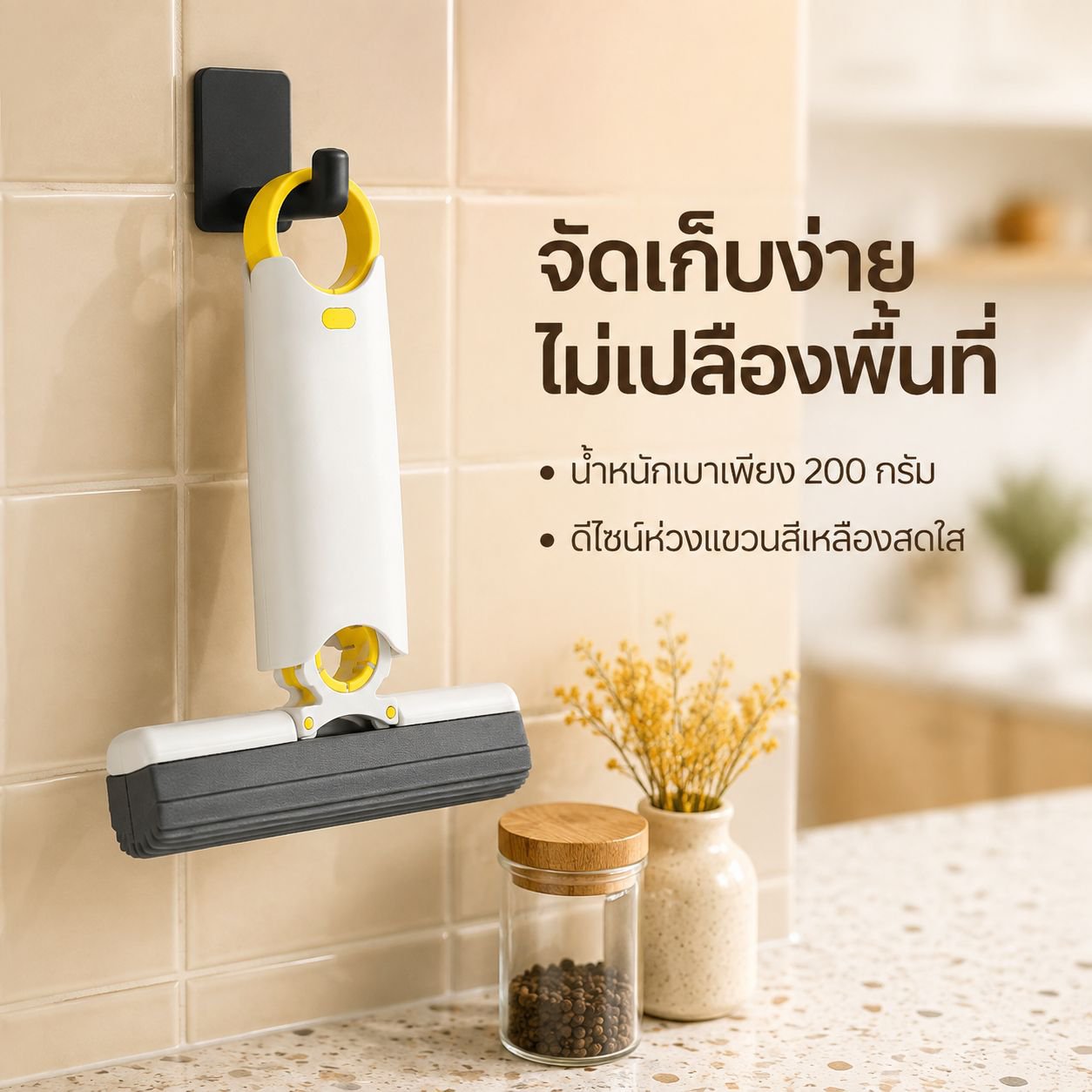 ม็อบฟองน้ำดูดซับน้ำแบบถือขนาดเล็ก