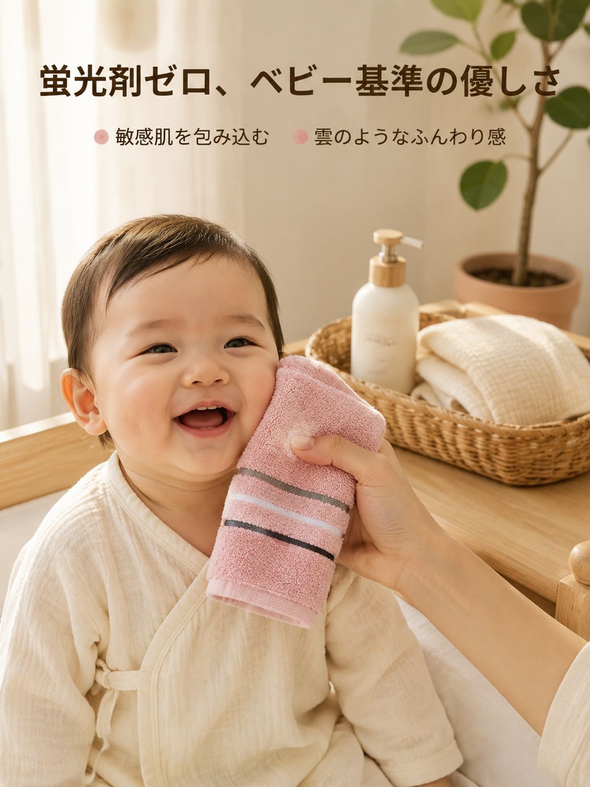 高吸水性やわらかコットンタオル