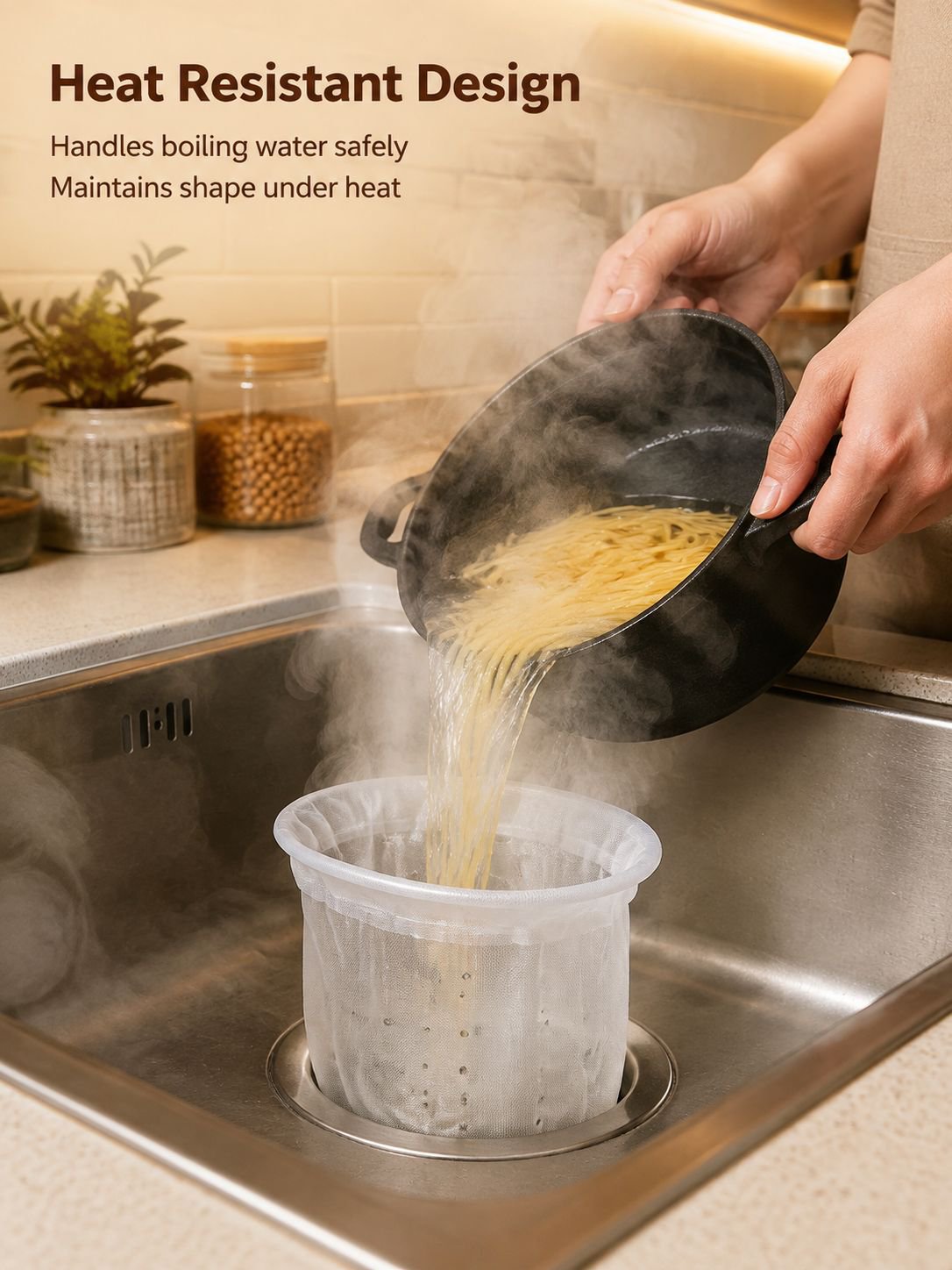 Hygienic Disposable Filter Keeping Your Sink Clean